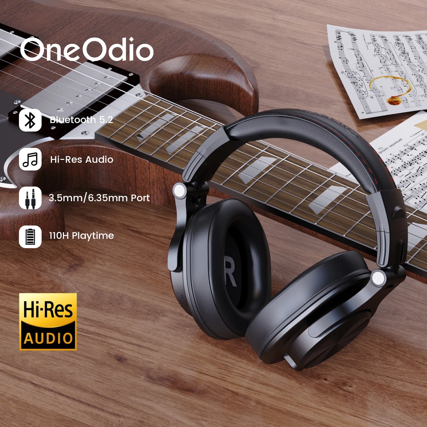 OneOdio Professional Wireless Bluetooth Headphones